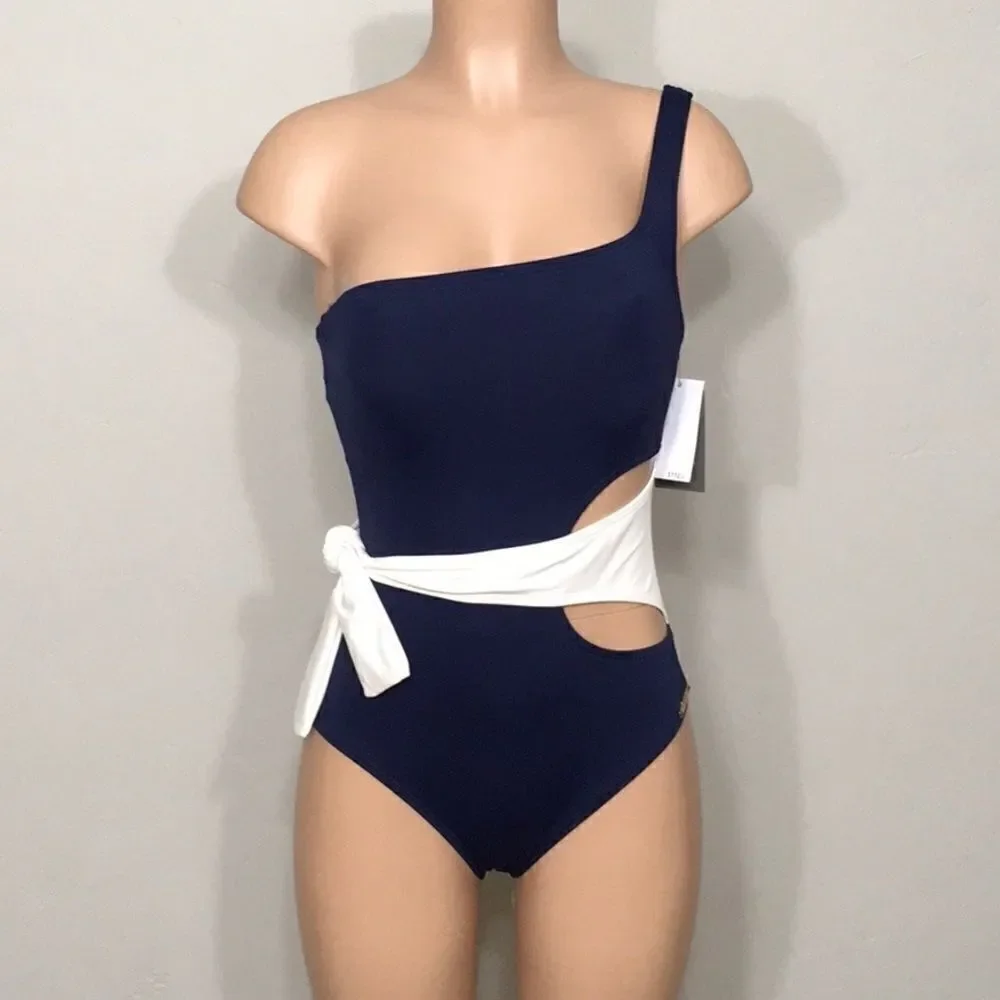 Vince Camuto one shoulder swimsuit